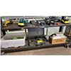 Image 1 : BOSCH ROTARY HAMMER DRILL IN CASE, TOTE OF RATCHET STRAPS & MORE
