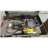 Image 3 : BOSCH ROTARY HAMMER DRILL IN CASE, TOTE OF RATCHET STRAPS & MORE