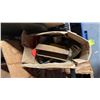 Image 3 : SHELF OF ASSTD. VINTAGE ITEM: CIRCULAR BLADES, TOOLS PIECES, LARGE ROLLING PIN & MORE