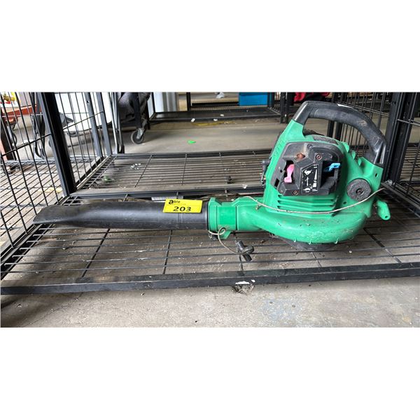 WEEDEATER BLOWER VAC HAND HELD GAS POWERED LEAF BLOWER