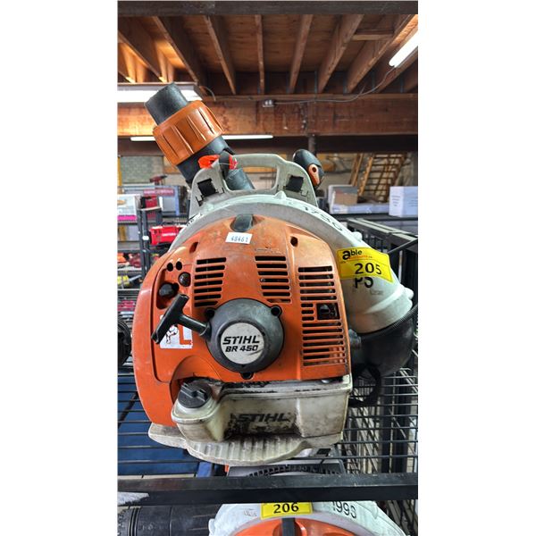 STIHL BR 450 GAS POWERED BACKPACK BLOWER