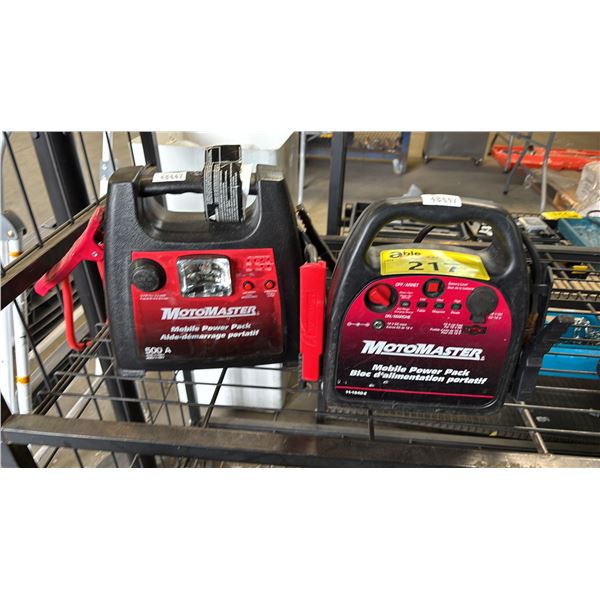 (2) MOTOMASTER MOBILE POWER PACKS