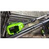 Image 3 : GREENWORKS PRO CORDLESS PACKBACK BLOWER & GREENWORKS PRO CORDLESS WEED EATER *NO BATTERIES/NO