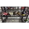 Image 1 : SCHUMACKER BATTERY CHARGER, (2) DEWALT CIRCULAR SAWS, MILWAUKEE COMPACT SITE LIGHT (NO UPPER LENS &