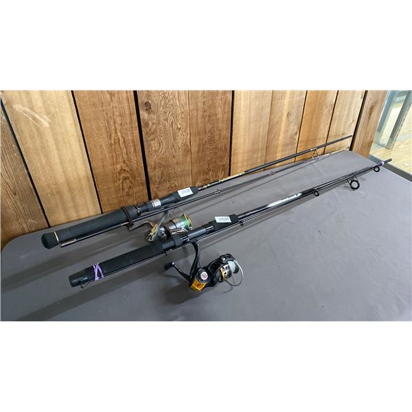 2 SPINNING RODS WITH SPINNING REELS