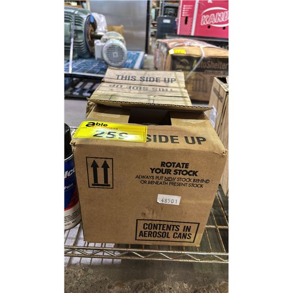 (3) CASES OF AC DELCO RECONDITIONING PAINT: MULTICOLOR COATING BLACK & AQUA