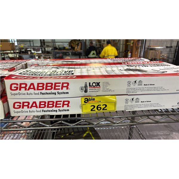 (6) BOXES OF GRABBER SUPER DRIVE COLLATED #2 BIT SCREWS: 10X3/4", SELF DRILL, FLAT PAN HEAD, YZ, LOX