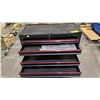 Image 3 : *NEW* MASTERCRAFT ROLLING TOOL CHEST WITH KEY *DAMAGE TO TOP LEFT SIDE*