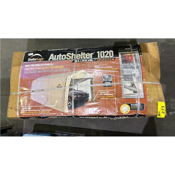 10' X 20' X 8' AUTOSHELTER 1020 - FOR SMALLER VEHICLES