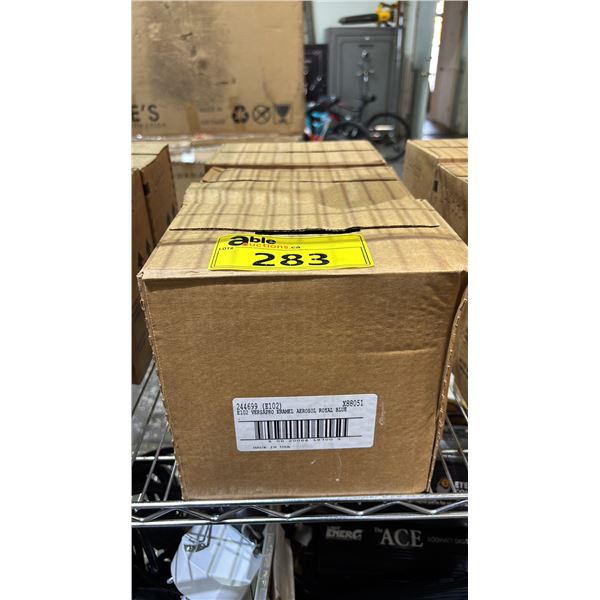 (3) BOXES OF VERSAPRO FAST DRY ROYAL BLUE SPRAY PAINT
