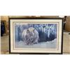 Image 1 : ROBERT BATEMAN "DOZING LYNX" PRINT - APPROX. 40" X 27" FRAMED