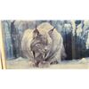 Image 2 : ROBERT BATEMAN "DOZING LYNX" PRINT - APPROX. 40" X 27" FRAMED