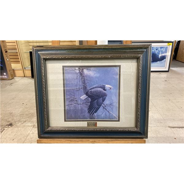 ROBERT BATEMAN "THE AIR, THE FOREST AND THE WATCH"  PRINT - APPROX. 23" X 19" FRAMED