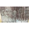 Image 2 : ROBERT BATEMAN "CLEAR NIGHT WOLVES" PRINT - APPROX. 18" X 17" FRAMED