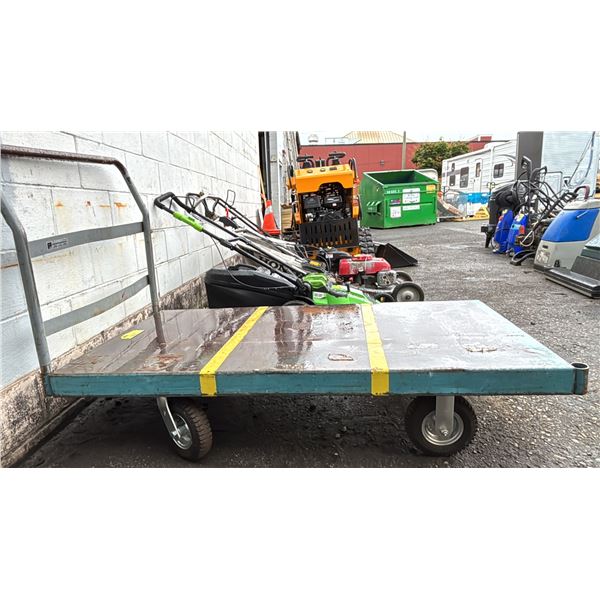 BLUE FLATBED CART
