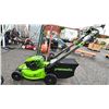 Image 1 : GREENWORKS PRO 80V 21" CORDLESS LAWN MOWER W/GRASS CATCHER BAG *NO BATTERIES/NO CHARGER/WORKING