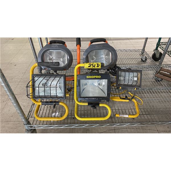 GROUP OF (4) WORK LIGHTS