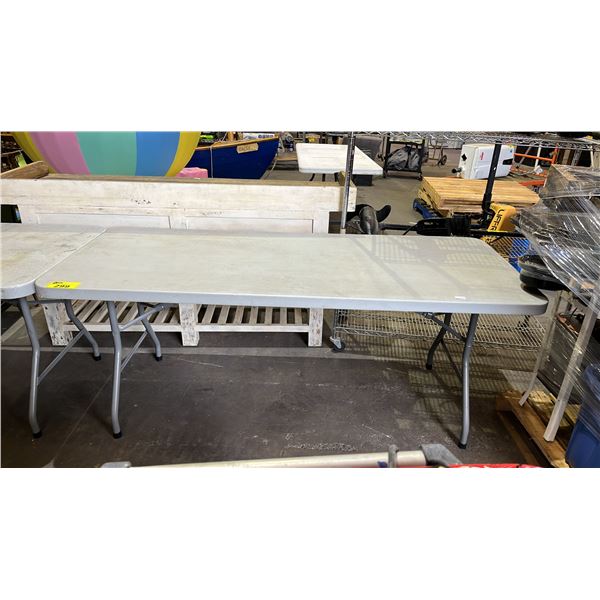 LIFTETIME 79.5" X 29.5" WHITE FOLDING TABLE
