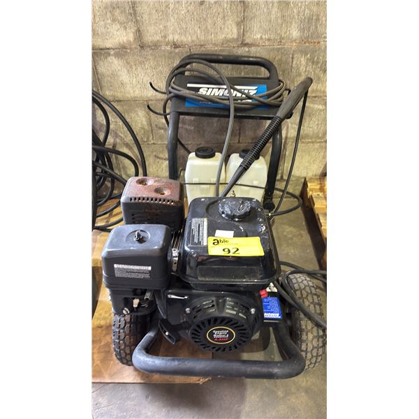 SIMONIZ S2700 ELECTRIC PRESSURE WASHER WITH HOSE & WAND
