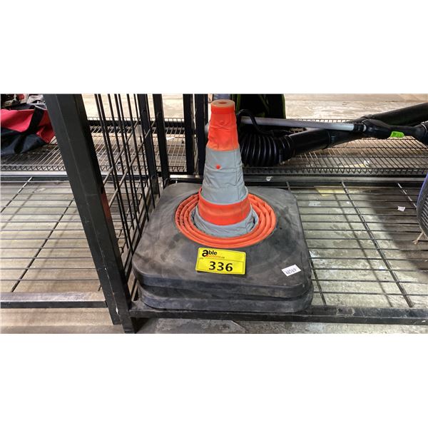 (2) COLLAPSIBLE TRAFFIC CONE