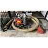 Image 1 : PORTABLE GAS POWERED WATER PUMP WITH HOSE