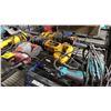 Image 2 : ASSORTED POWER TOOLS INCLUDING PORTER-CABLE RECIPROCATING SAW , DEWALT GRINDER, MAKITA DRILL AND