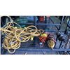 Image 1 : INDUSTRIAL GRADE HEAVY DUTY EXTENSION CORD AND (3) STRING WORK LIGHTS