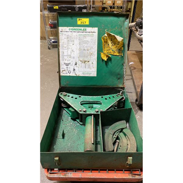 GREENLEE 880 1/2 THRU 2" ONE-SHOT LIGHTWEIGHT HYDRAULIC BENDER