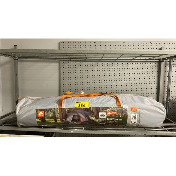 OZARK TRAIL 6-PERSON INSTANT CABIN TENT