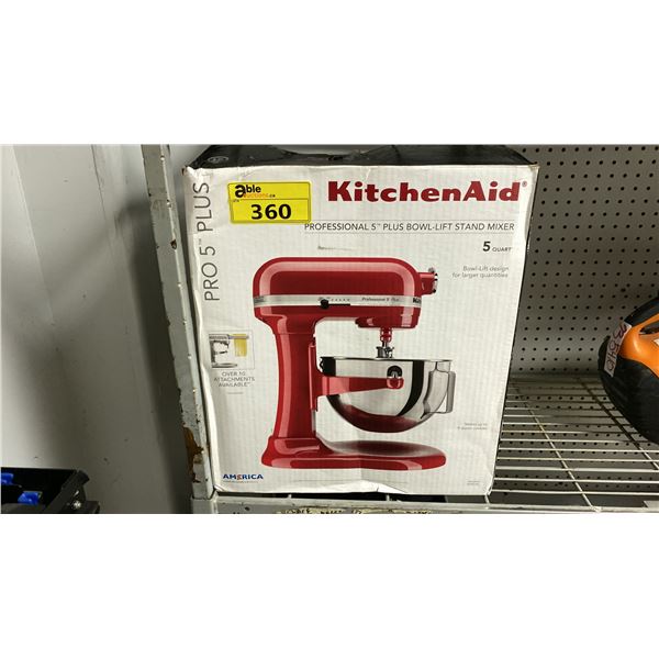 KITCHENAID PROFESSIONAL 5 PLUS BOWL LIFT STAND MIXER