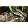 Image 2 : CLOTH BAG OF WELDING CLAMPS, TAPE, WIRE, SCREWDRIVERS & MORE