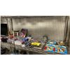 Image 1 : SHELF OF ASSTD. COLLECTABLE FIGURES: SMURFS, GI JOE, POWER RANGERS, MARVEL STAR WARS & MORE