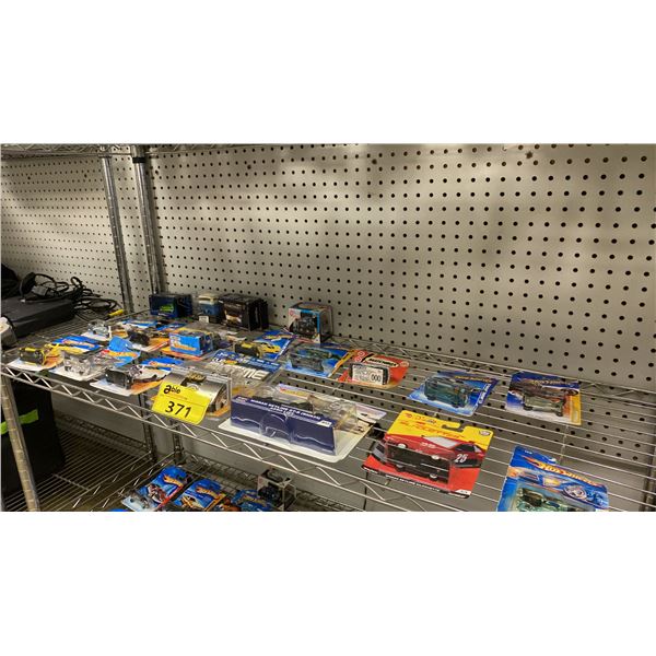 SHELF OF ASSTD. DIE-CAST VEHICLES: HOT WHEELS, JADA, MATCHBOX & MORE