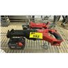 Image 1 : MILWAUKEE CORDLESS RECIPROCATING SAW & MILWAUKEE CORDLESS ANGLE GRINDER W/1 BATTERY *NO CHARGER*