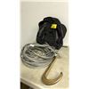Image 3 : BACK PACK & GALVANIZED STEEL WINCH CABLE WITH LARGE, HEAVY-DUTY HOOK