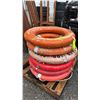 Image 1 : (6) MARINE LIFE RING BUOYS WITH MARINE LINE & FLOATERS