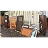 Image 1 : ASSORTED WOODEN DOORS , WINDOW FRAMES AND MORE