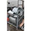 Image 3 : ASSORTED GALVANIZED STEEL ELBOW CONNECTORS IN METAL  WIRED BIN