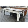 Image 2 : WOODEN WORK TABLE 8FT LONG X 4FT WIDE