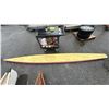 Image 1 : VINTAGE WOODEN PADDLE BOARD 16FT APPROX. LENGTH