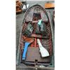 Image 4 : VINTAGE WOODEN BOAT 14FT LONG AND 5FT WIDE