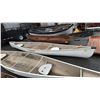 Image 1 : CLIPPER FIBERGLASS CANOE WITH PADDLES 17FT APPROX. LONG