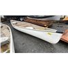 Image 2 : CLIPPER FIBERGLASS CANOE WITH PADDLES 17FT APPROX. LONG