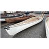 Image 3 : CLIPPER FIBERGLASS CANOE WITH PADDLES 17FT APPROX. LONG