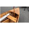 Image 5 : APPROX. 14'5" BLUE WOOD DINGHY WITH SAIL, OARS & RUDDER: NAMED "DAISY"