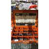 Image 4 : SHELF OF PIGEONHOLE STORAGE CONTAINERS OF ASSORTED SCREWS, SPRING PINS, SNAP RINGS & MORE