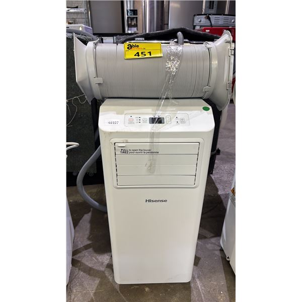 HISENSE 5000 BTU PORTABLE AIR CONDITIONER WITH HOSE & REMOTE