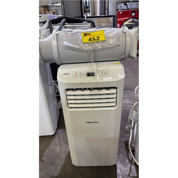 HISENSE 5000 BTU PORTABLE AIR CONDITIONER WITH HOSE & REMOTE