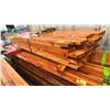 Image 2 : BUNDLE OF ASSORTED LENGTH AND WIDTH NOTCHED/FITTED DOUGLAS FIR LAMINATE WOOD UP TO 7.5' LONG