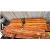Image 3 : BUNDLE OF ASSORTED LENGTH AND WIDTH NOTCHED/FITTED DOUGLAS FIR LAMINATE WOOD UP TO 7.5' LONG